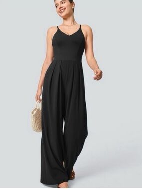 HALARA Black Peplum Romper